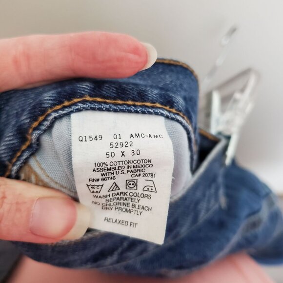 Tommy Hilfiger men's 90's Y2K relaxed fit jeans big and tall - Picture 9 of 11